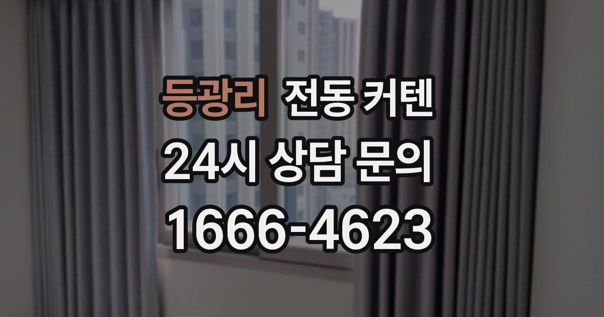 등광리 전동 커텐