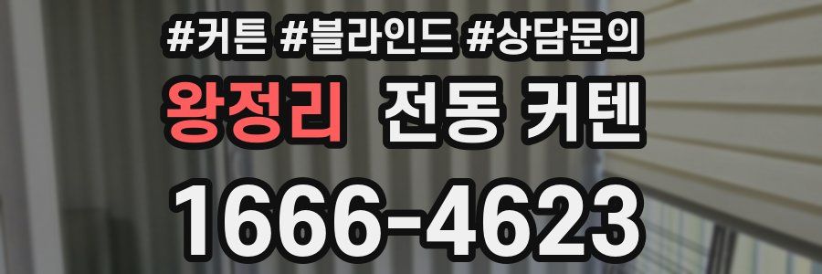 왕정리 전동 커텐