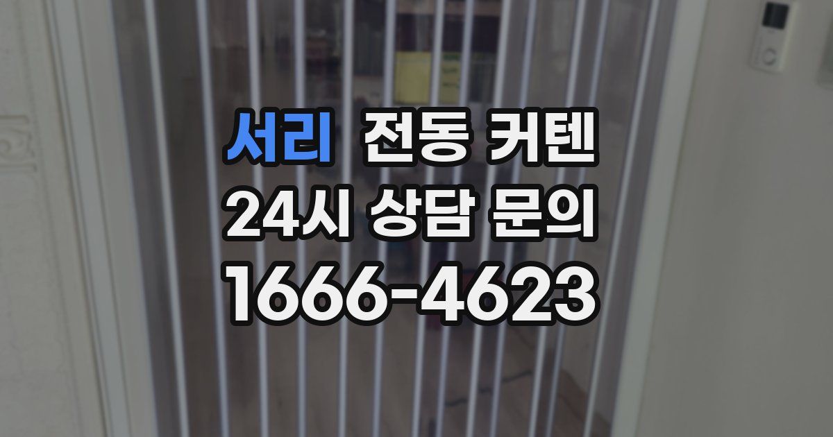 서리 전동 커텐