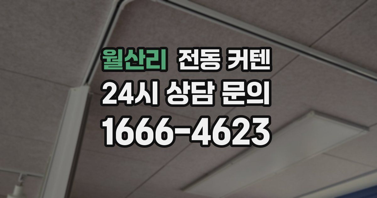 월산리 전동 커텐