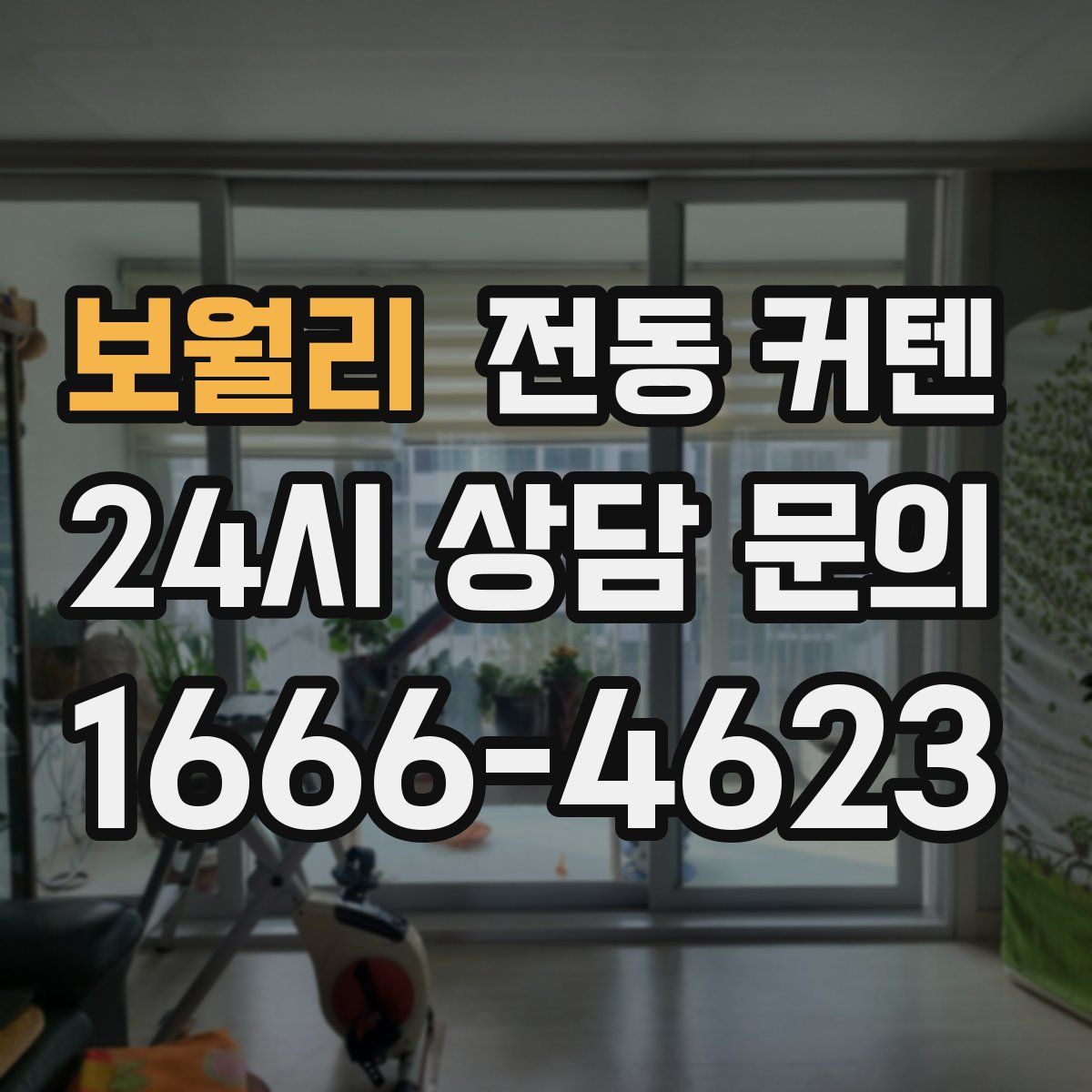 보월리 전동 커텐