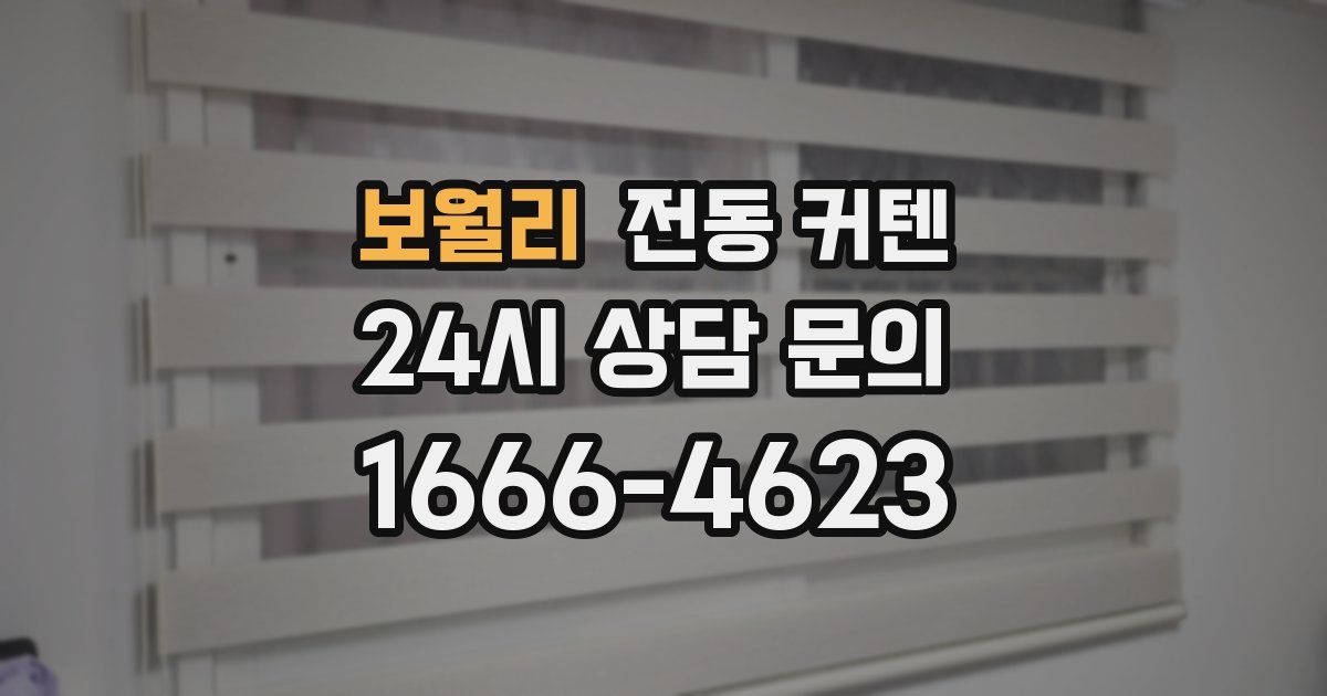 보월리 전동 커텐