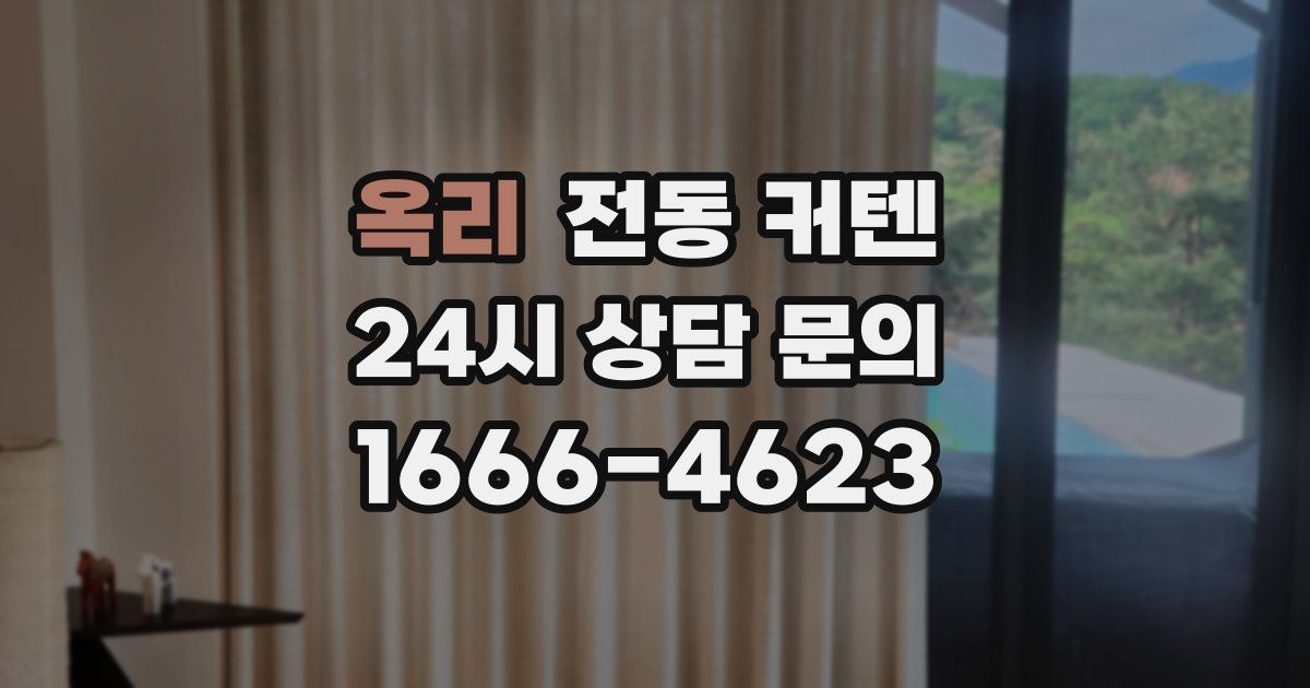 옥리 전동 커텐