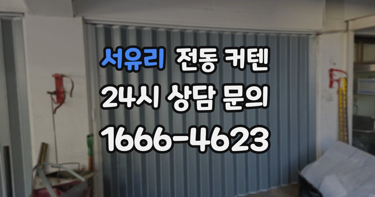 서유리 전동 커텐