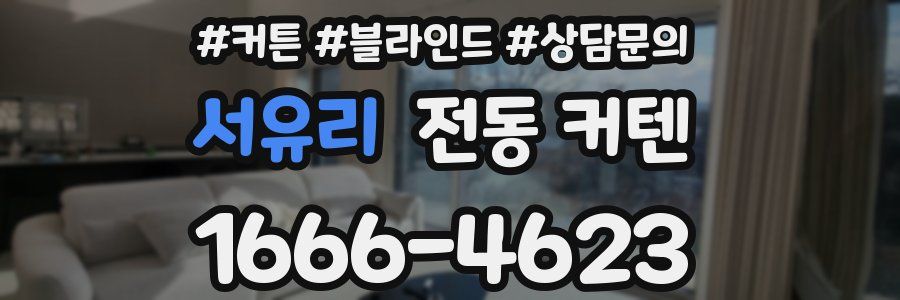 서유리 전동 커텐