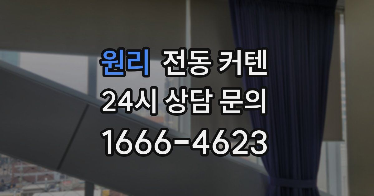 원리 전동 커텐