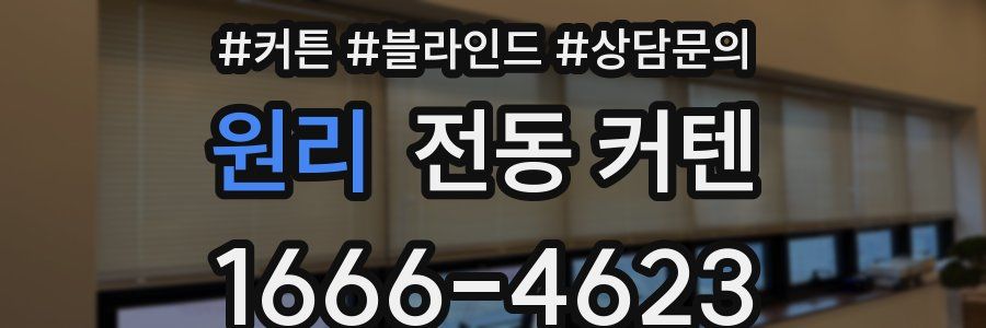 원리 전동 커텐