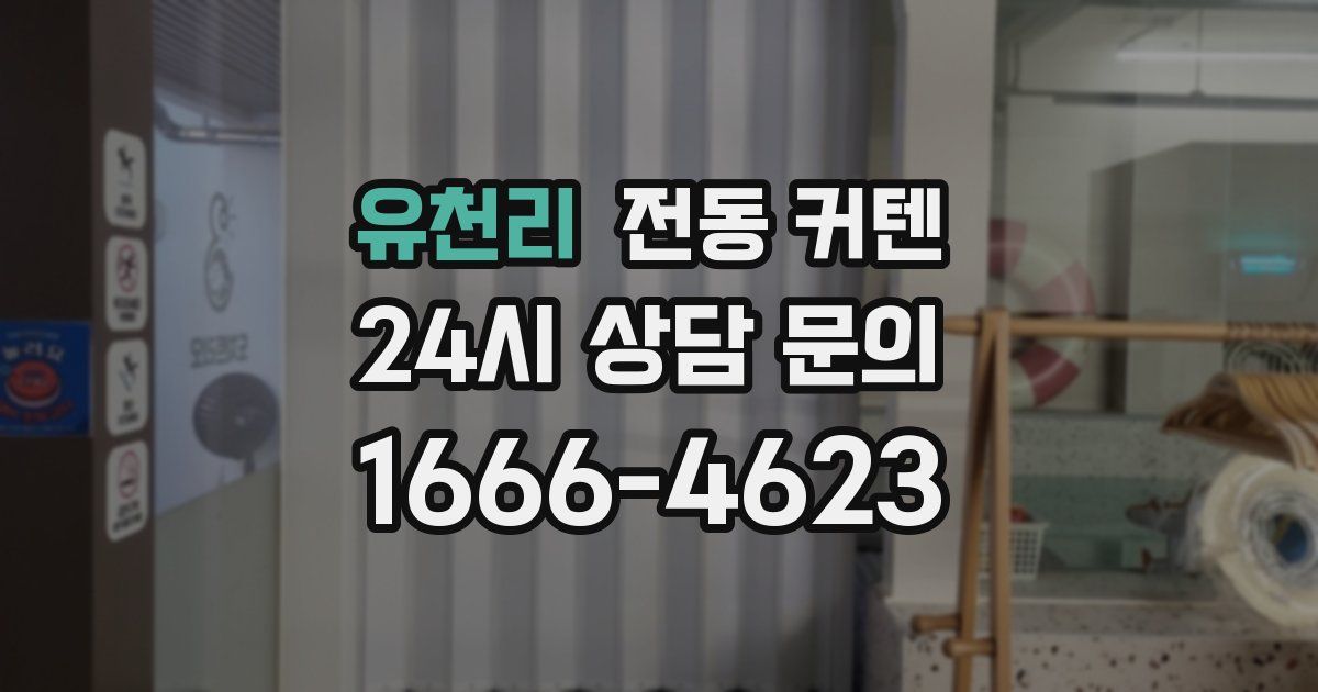 유천리 전동 커텐