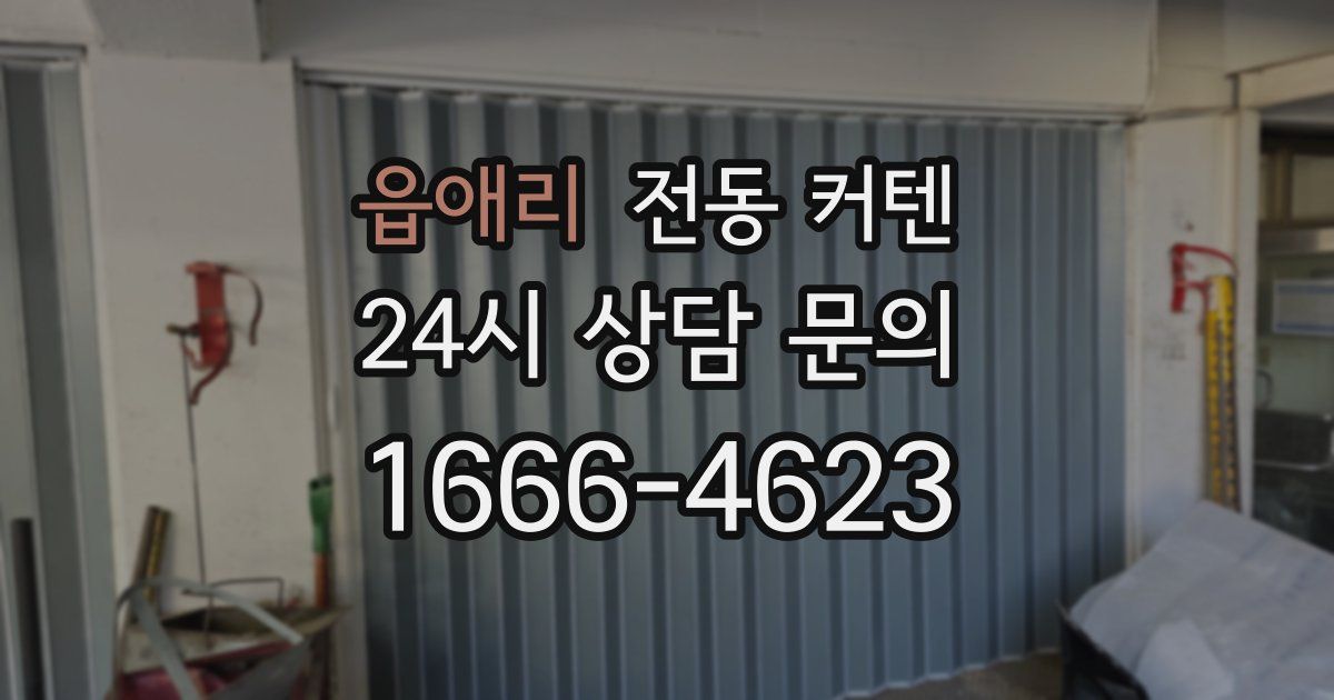 읍애리 전동 커텐