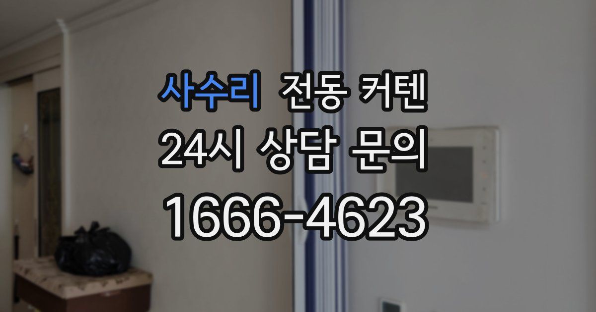 사수리 전동 커텐