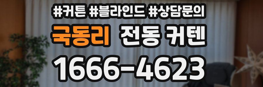국동리 전동 커텐