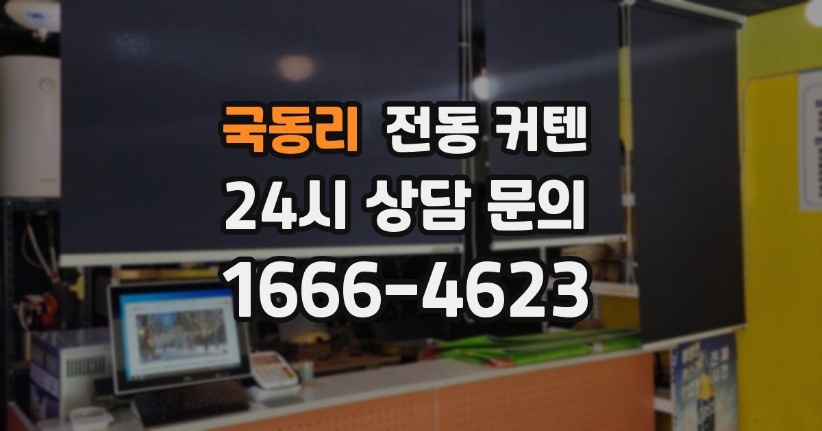 국동리 전동 커텐