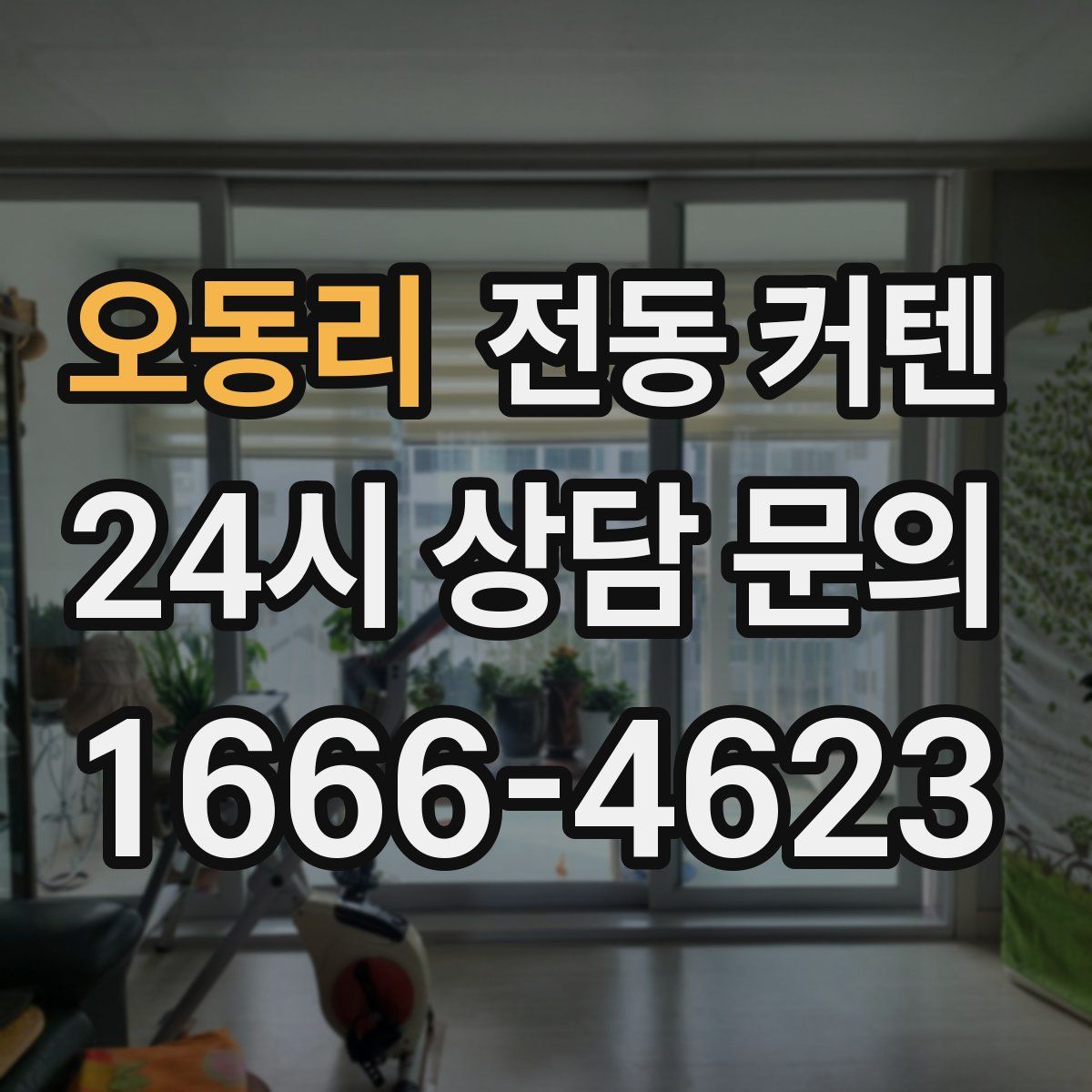 오동리 전동 커텐