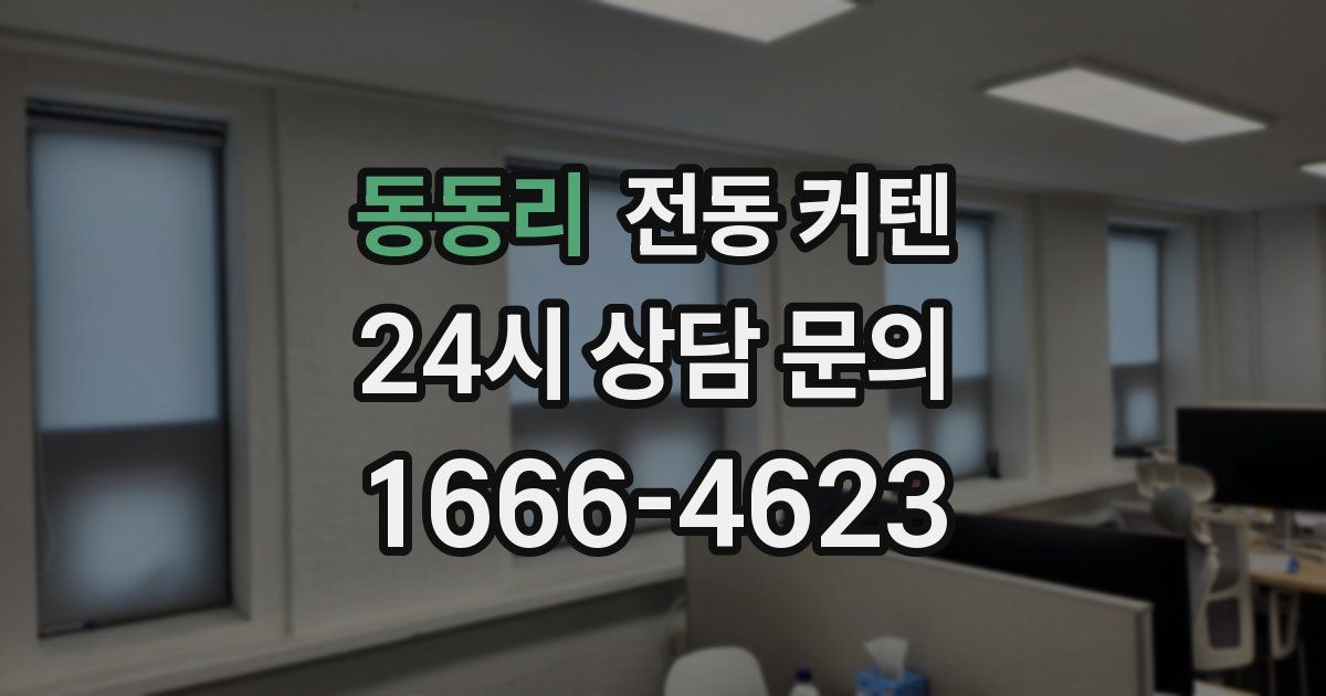 동동리 전동 커텐