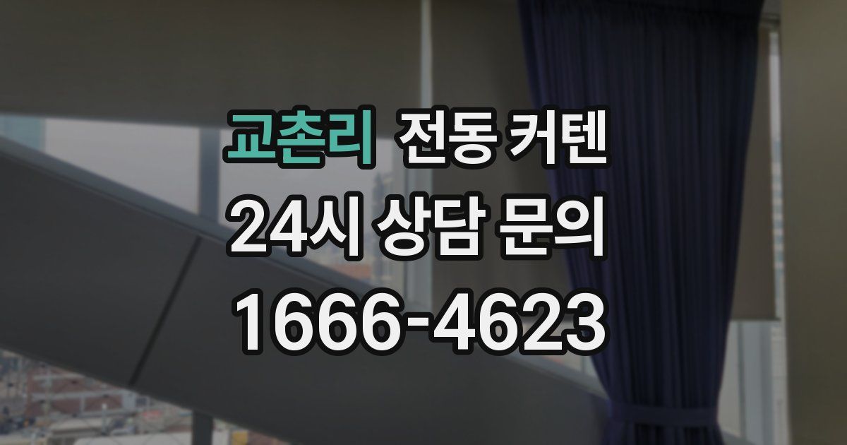 교촌리 전동 커텐