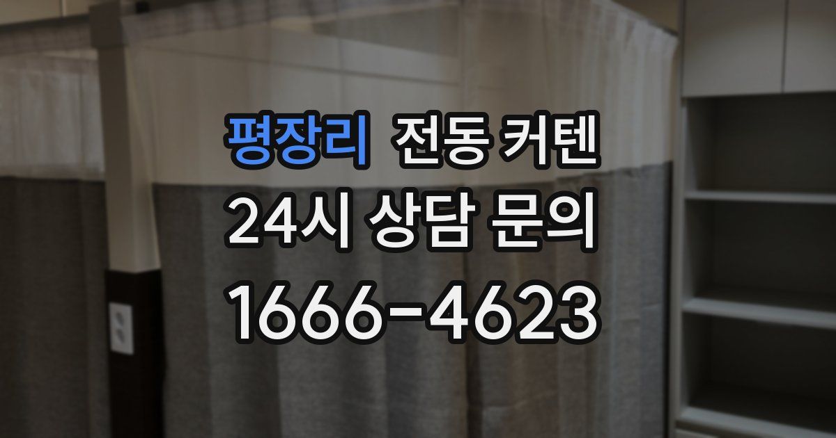 평장리 전동 커텐
