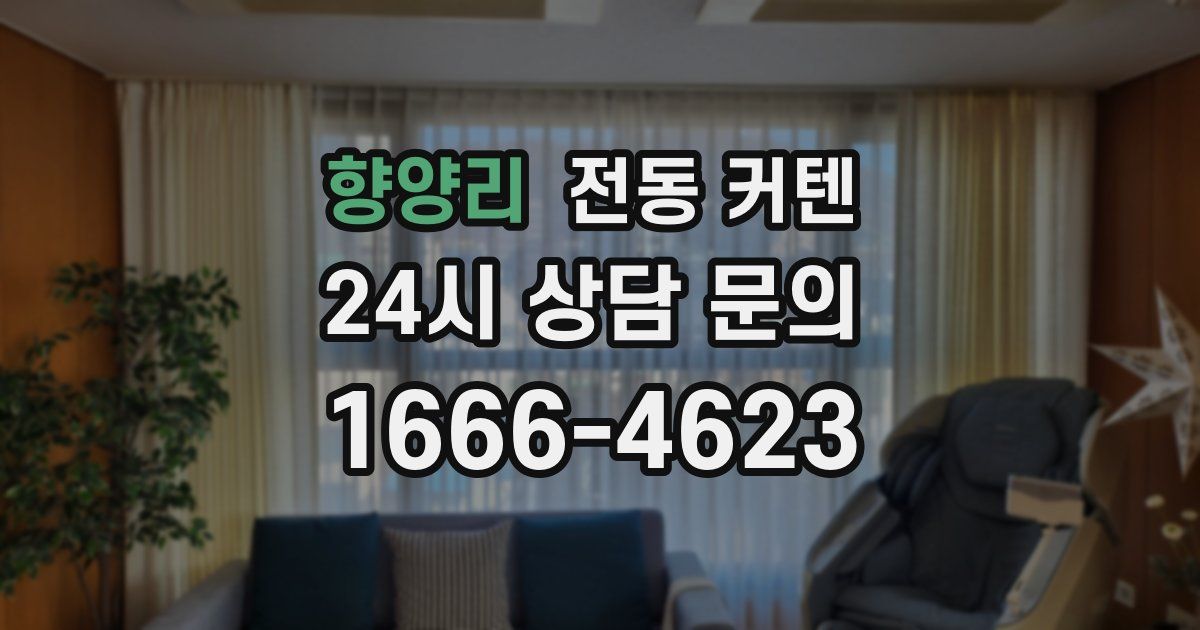향양리 전동 커텐