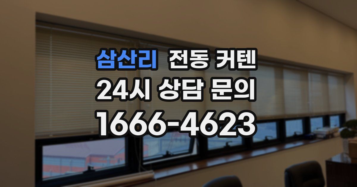 삼산리 전동 커텐
