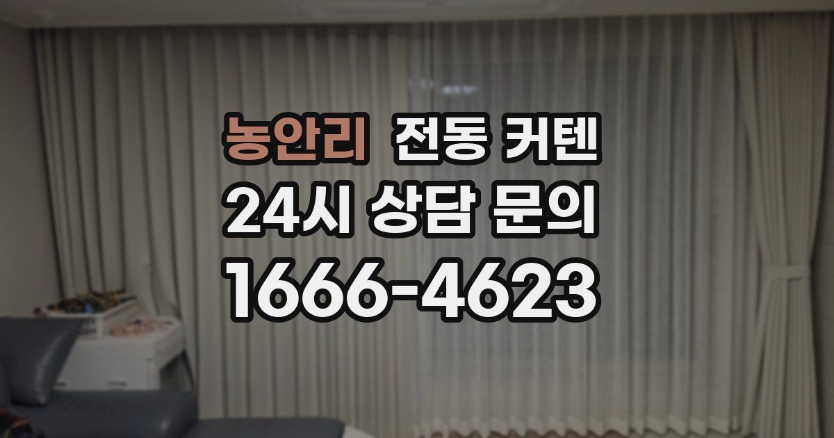 농안리 전동 커텐
