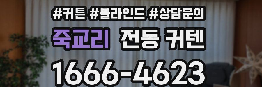 죽교리 전동 커텐