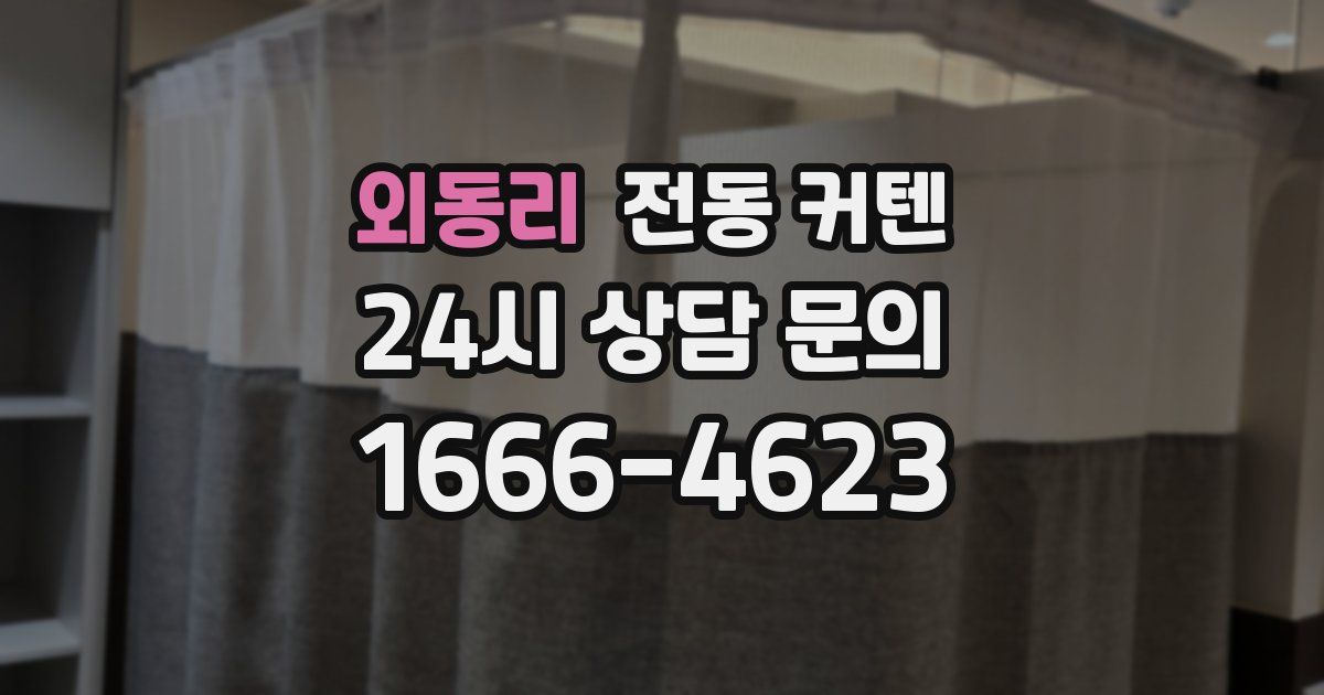 외동리 전동 커텐