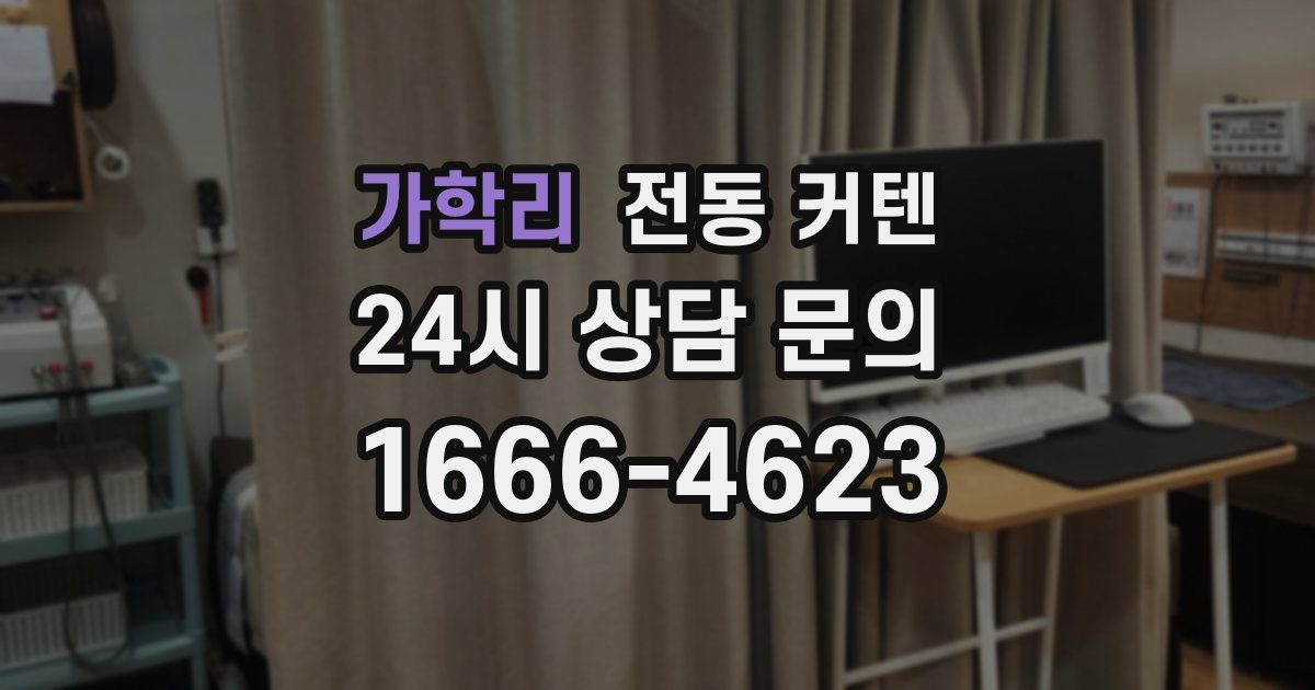 가학리 전동 커텐