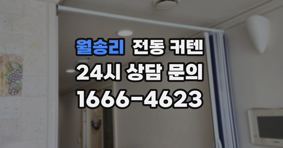 월송리 전동 커텐