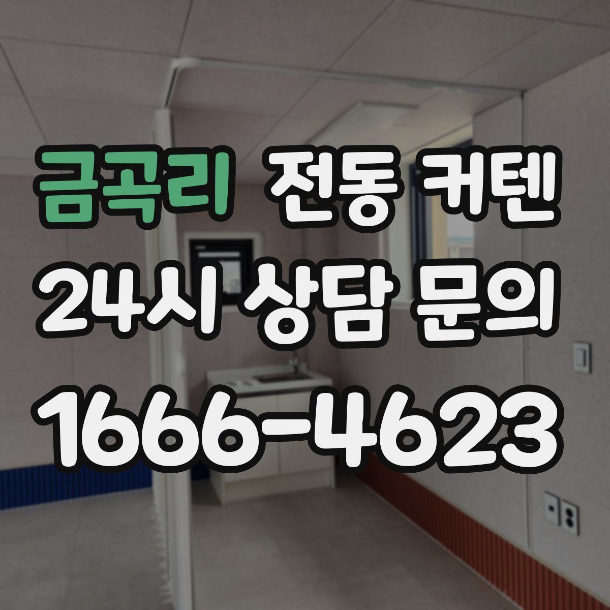 금곡리 전동 커텐