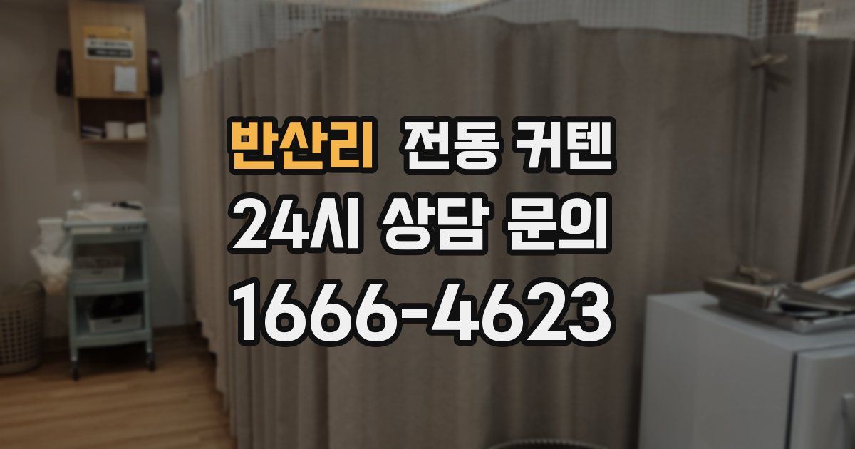 반산리 전동 커텐