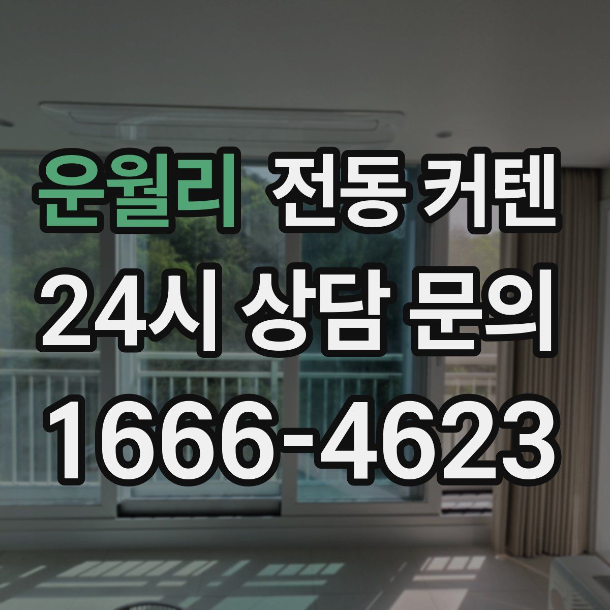 운월리 전동 커텐
