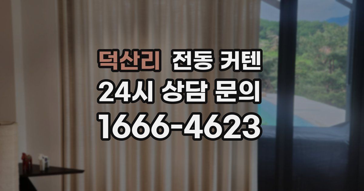 덕산리 전동 커텐