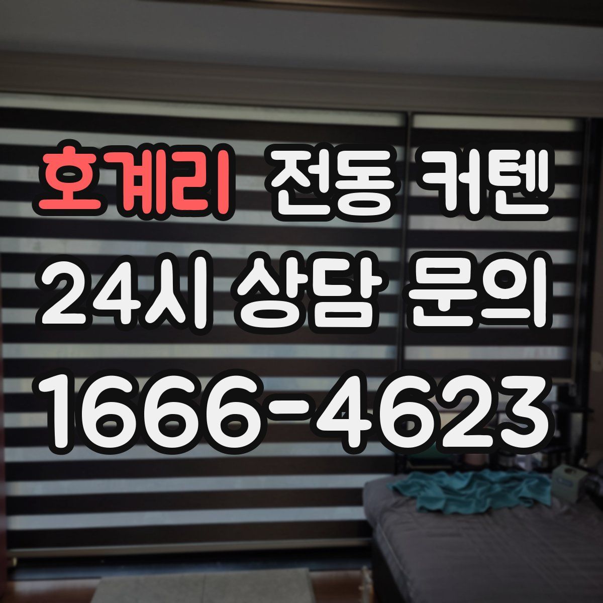 호계리 전동 커텐