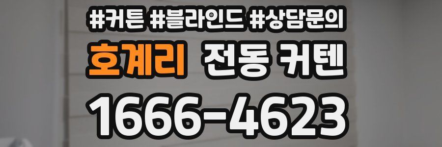 호계리 전동 커텐