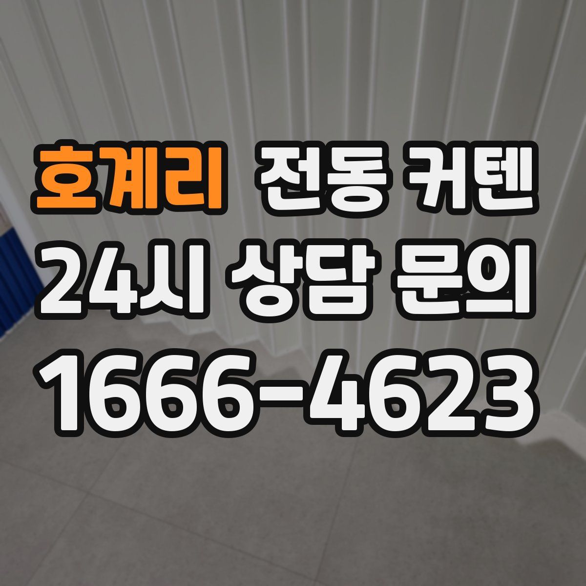 호계리 전동 커텐