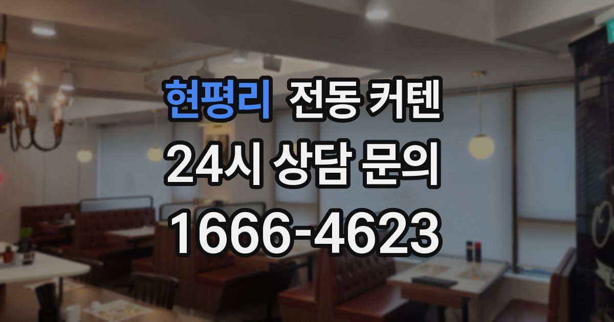 현평리 전동 커텐