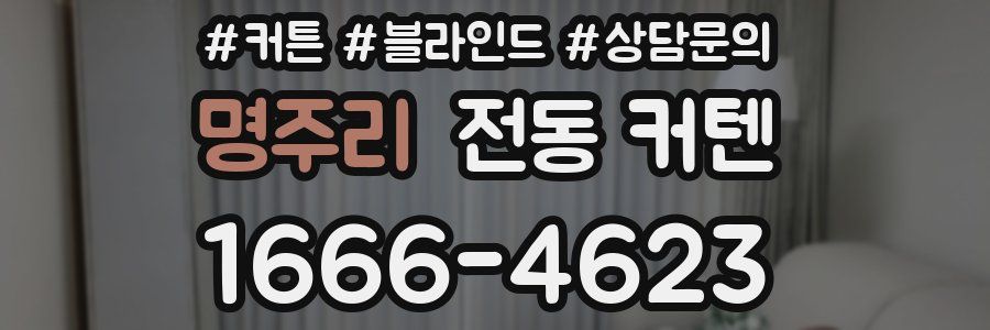 명주리 전동 커텐