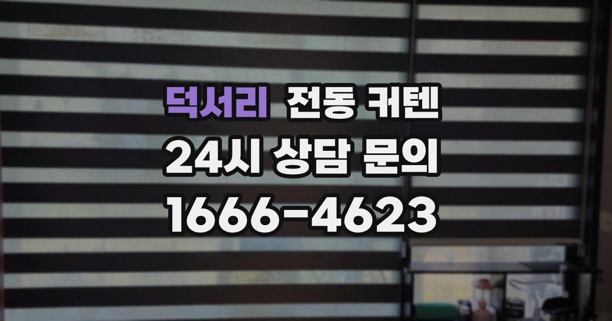 덕서리 전동 커텐