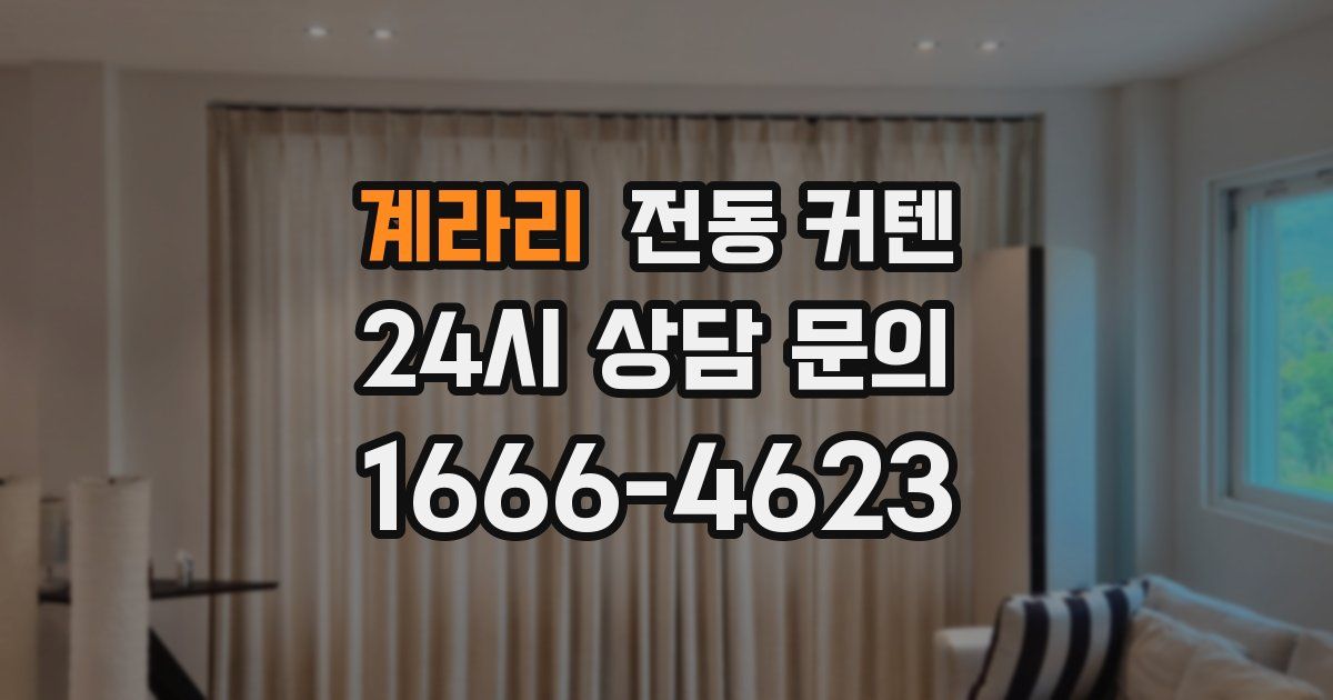 계라리 전동 커텐