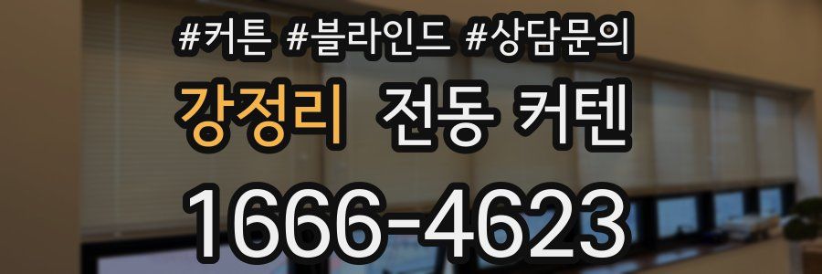 강정리 전동 커텐