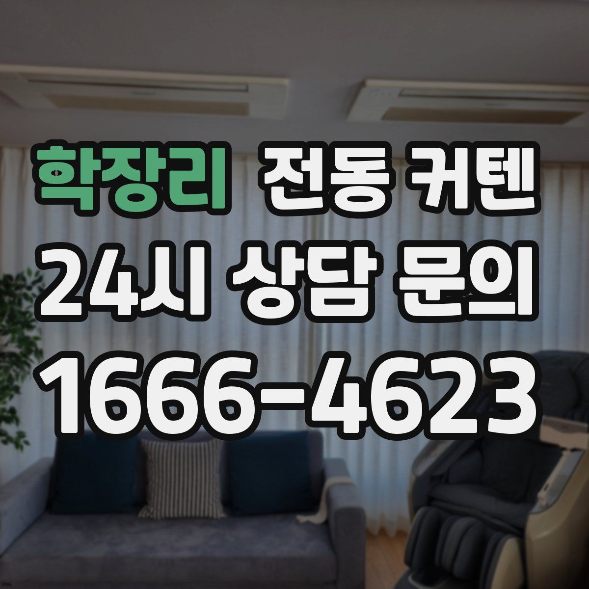 학장리 전동 커텐