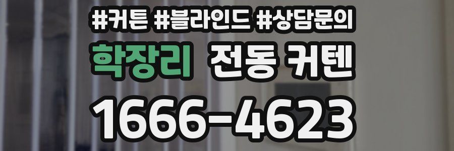 학장리 전동 커텐