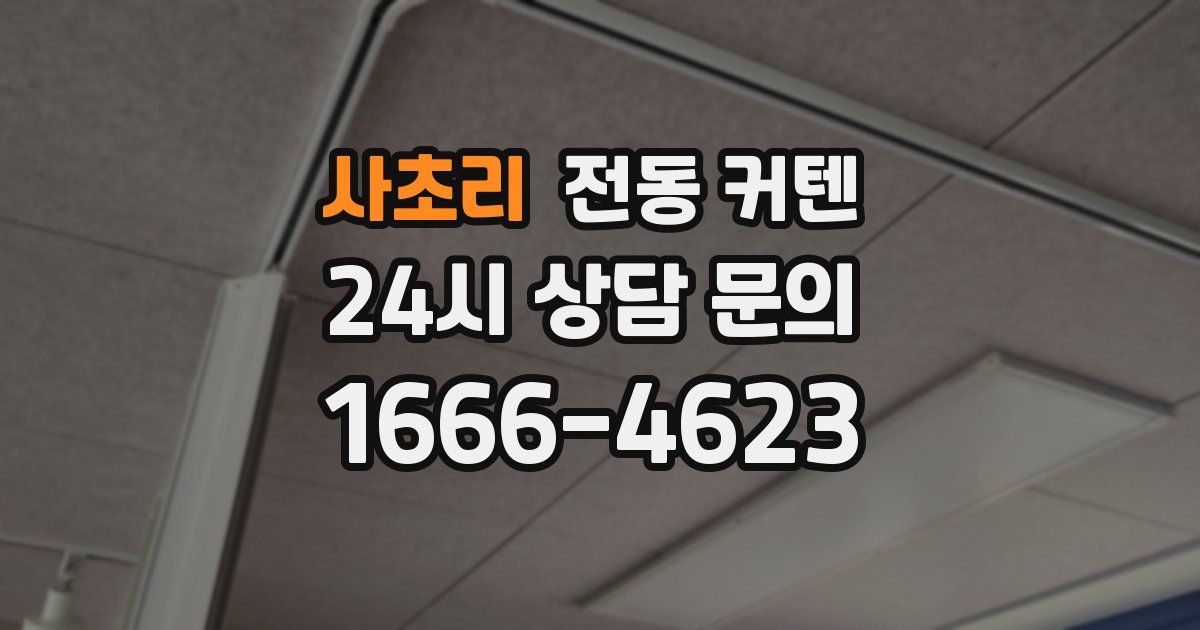 사초리 전동 커텐