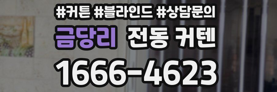 금당리 전동 커텐