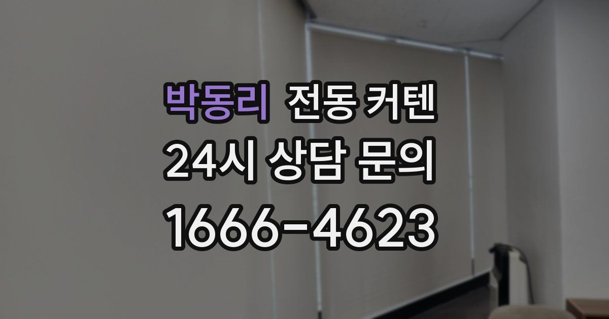 박동리 전동 커텐