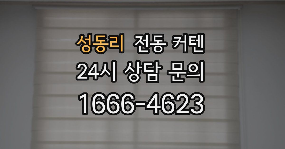 성동리 전동 커텐