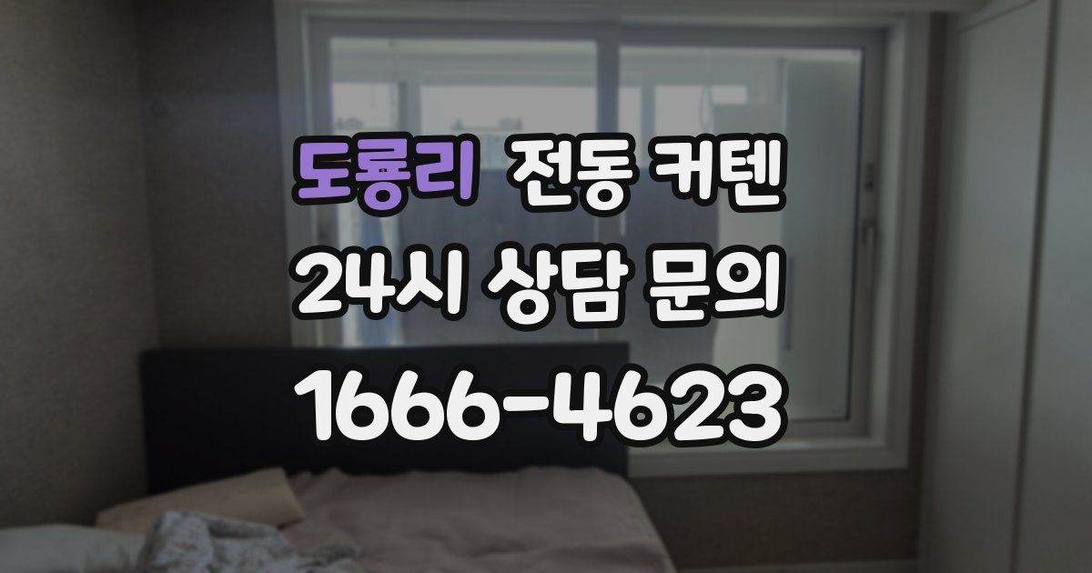 도룡리 전동 커텐