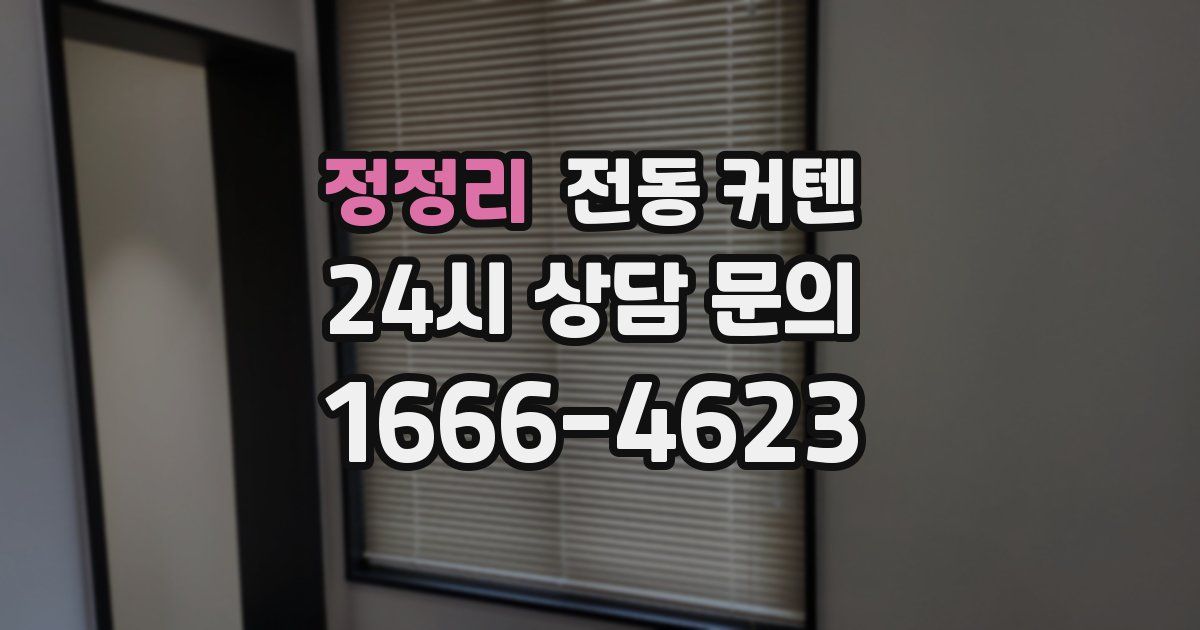 정정리 전동 커텐