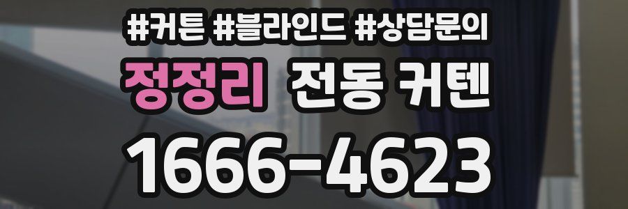 정정리 전동 커텐