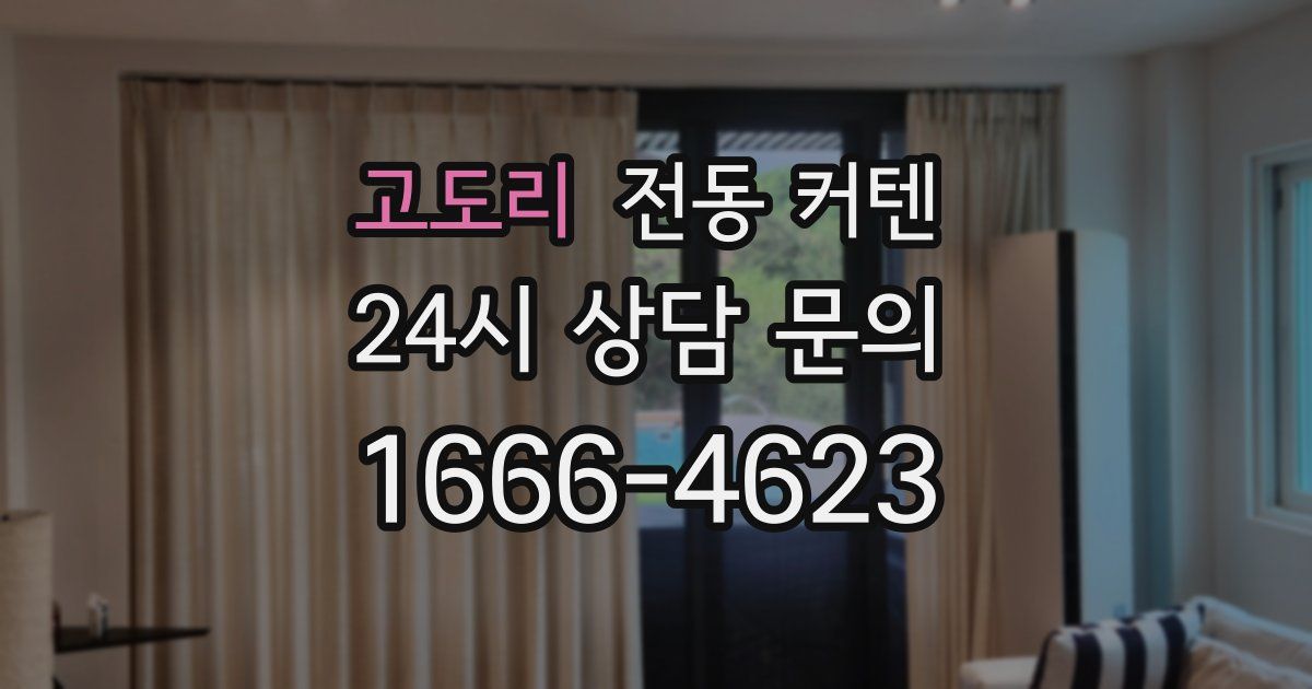 고도리 전동 커텐
