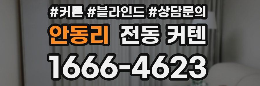 안동리 전동 커텐